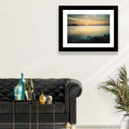 Lake Conroe Sunset Reflection Wall Art
