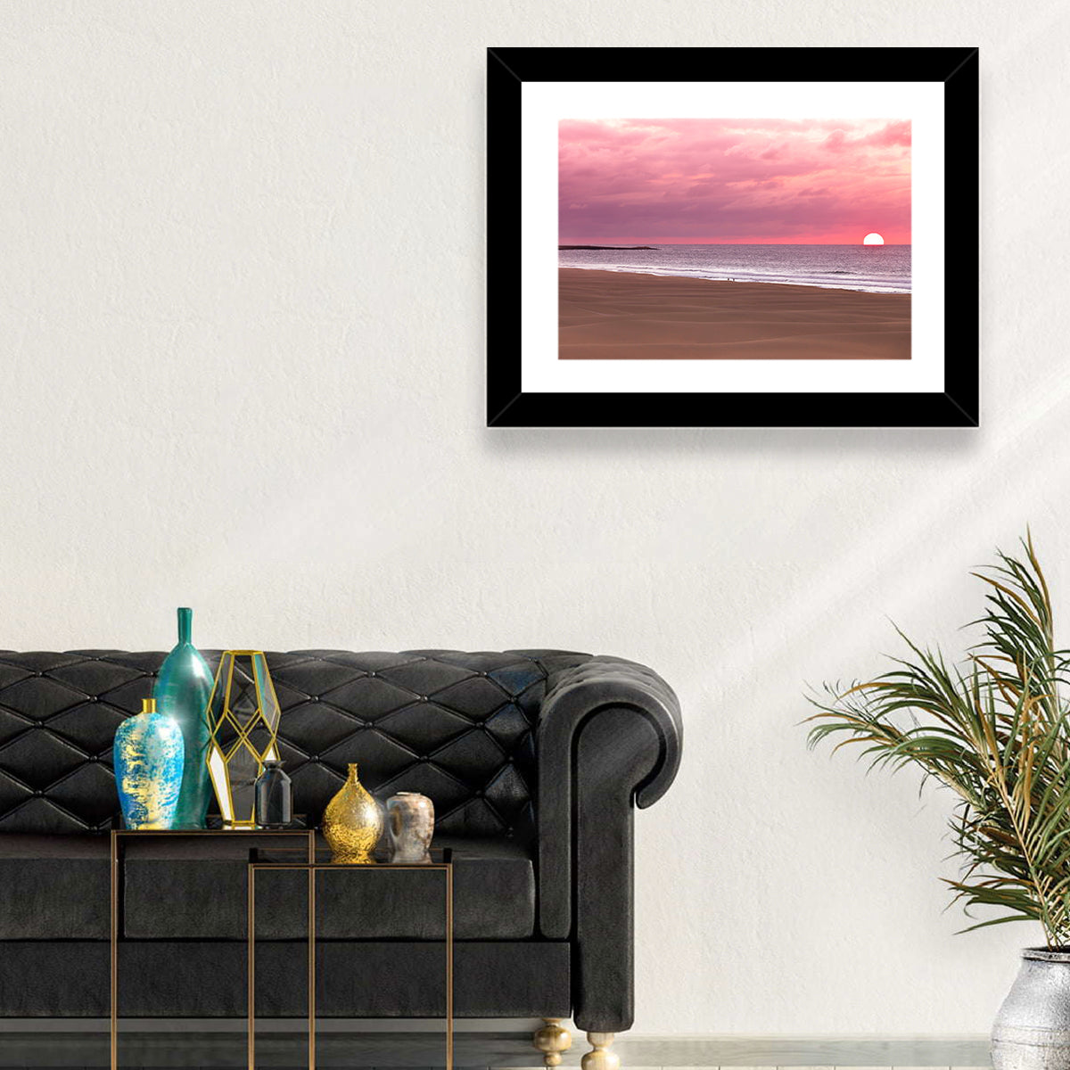 Boavista Sunset Beach Wall Art in a room, landscape