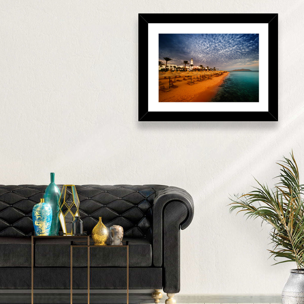 Sharm El Sheikh Beach at Dusk Wall Art
