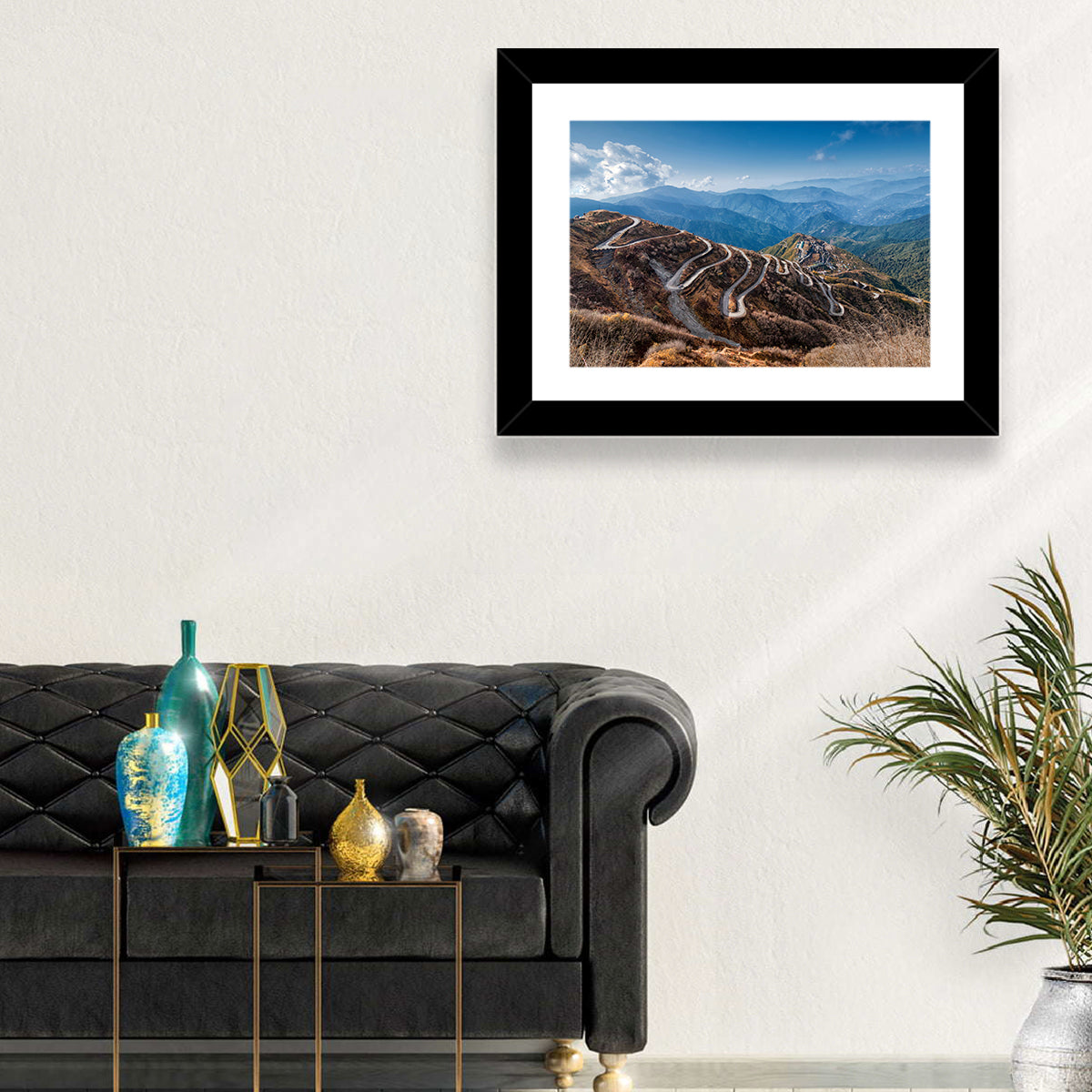 Zuluk Zig-zag Road, Sikkim Wall Art in a room, landscape
