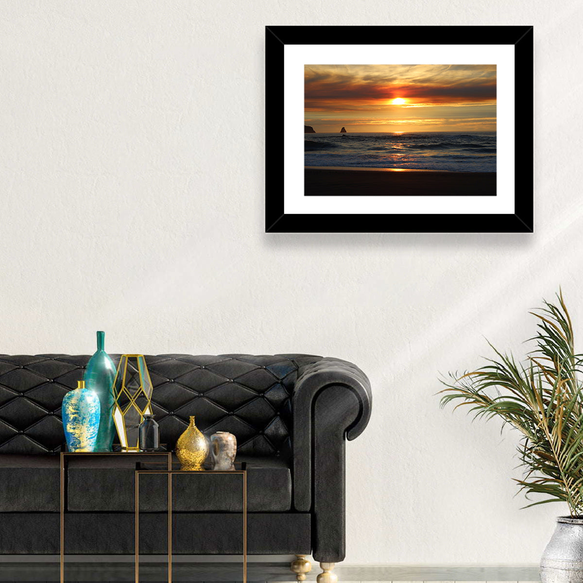 Oregon Sea Stack Sunset Wall Art