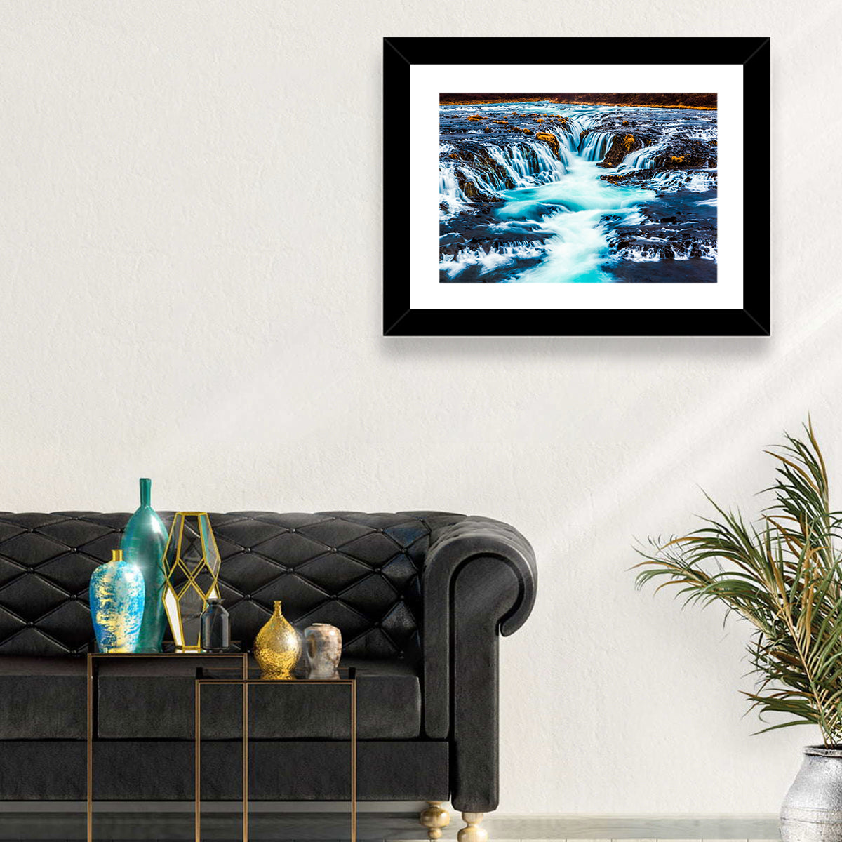 Bruarfoss Multi Tier Waterfall Wall Art
