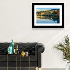 Golden Hour Florence Over the Arno River Wall Art