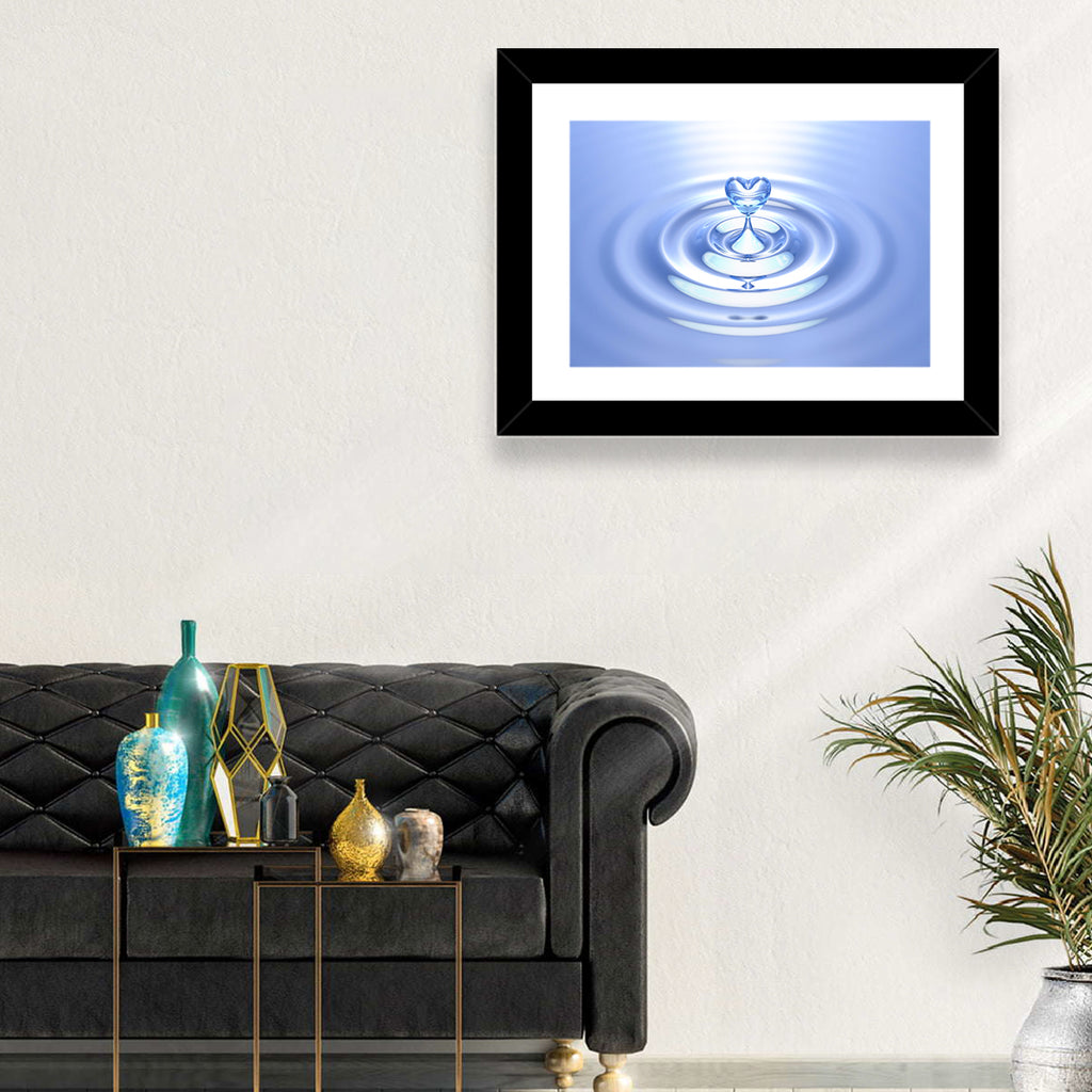 Heart-shaped Water Droplet Wall Art