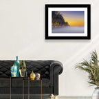 Winter Fog at Sunset Wall Art