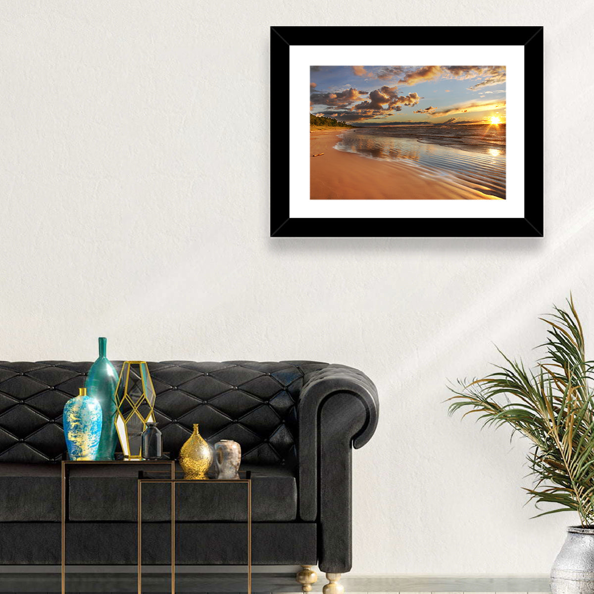 Lake Huron Sunset Beach Wall Art