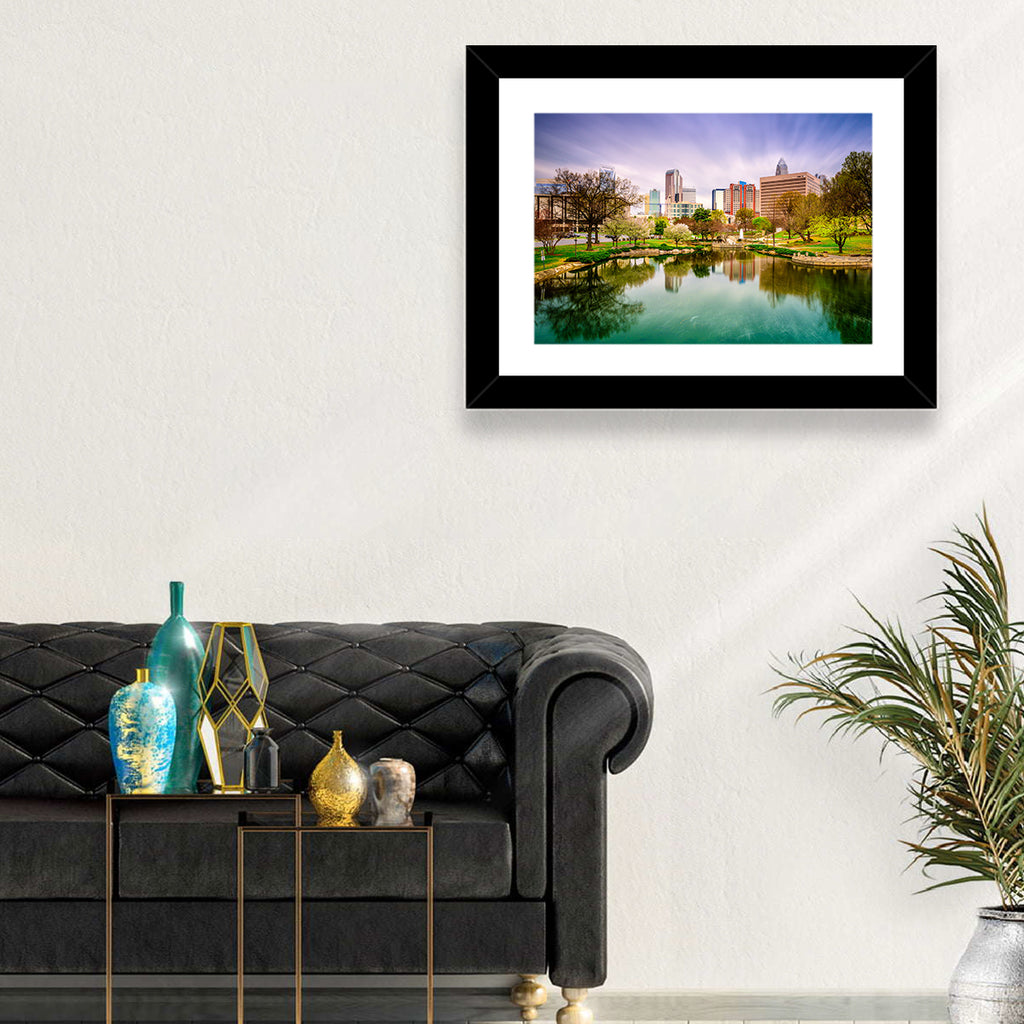 Charlotte Skyline at Marshall Park Wall Art