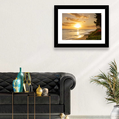 Kaanapali Beach Sunset Wall Art