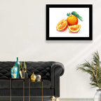 Watercolor Orange Still Life Wall Art