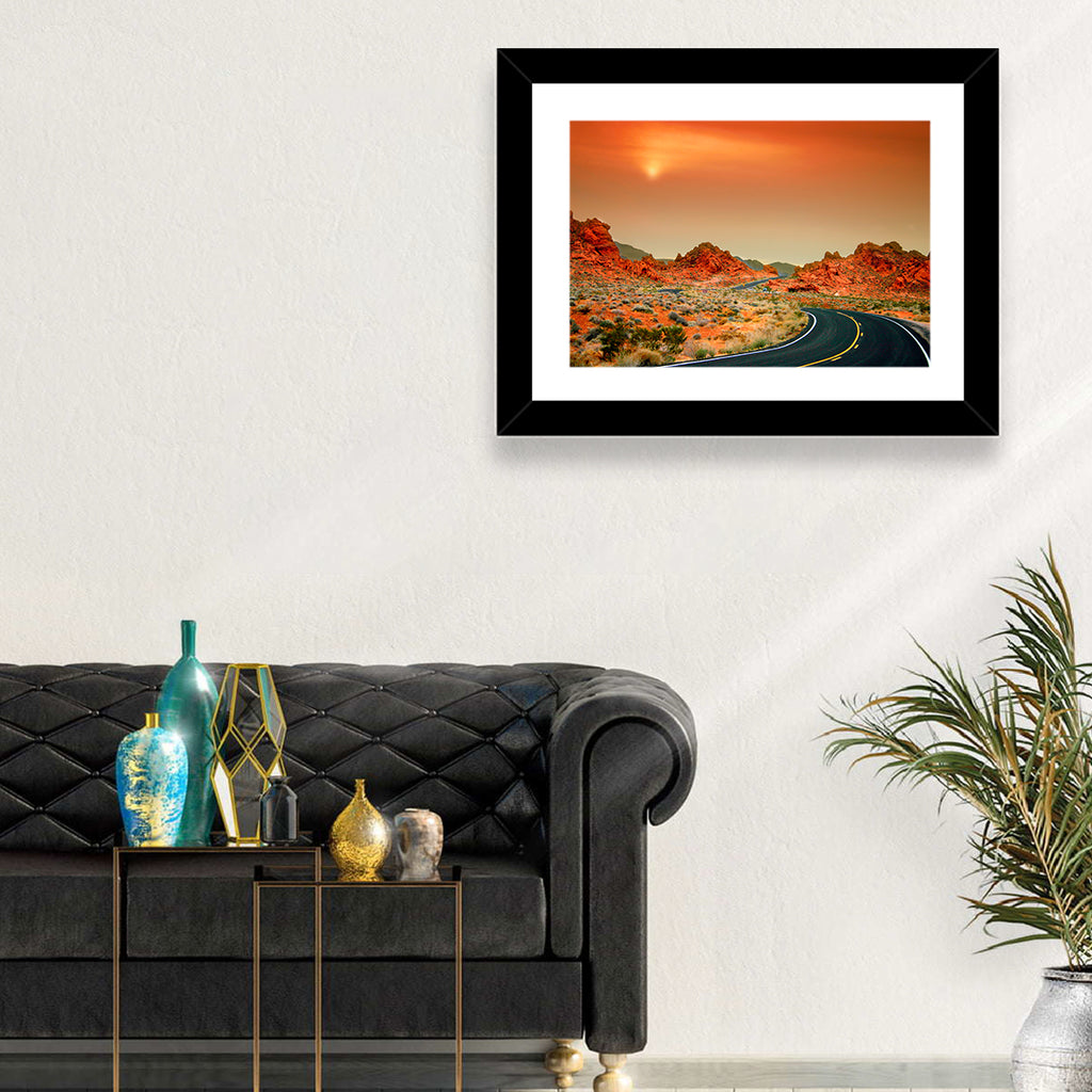Valley of Fire Winding Road Wall Art