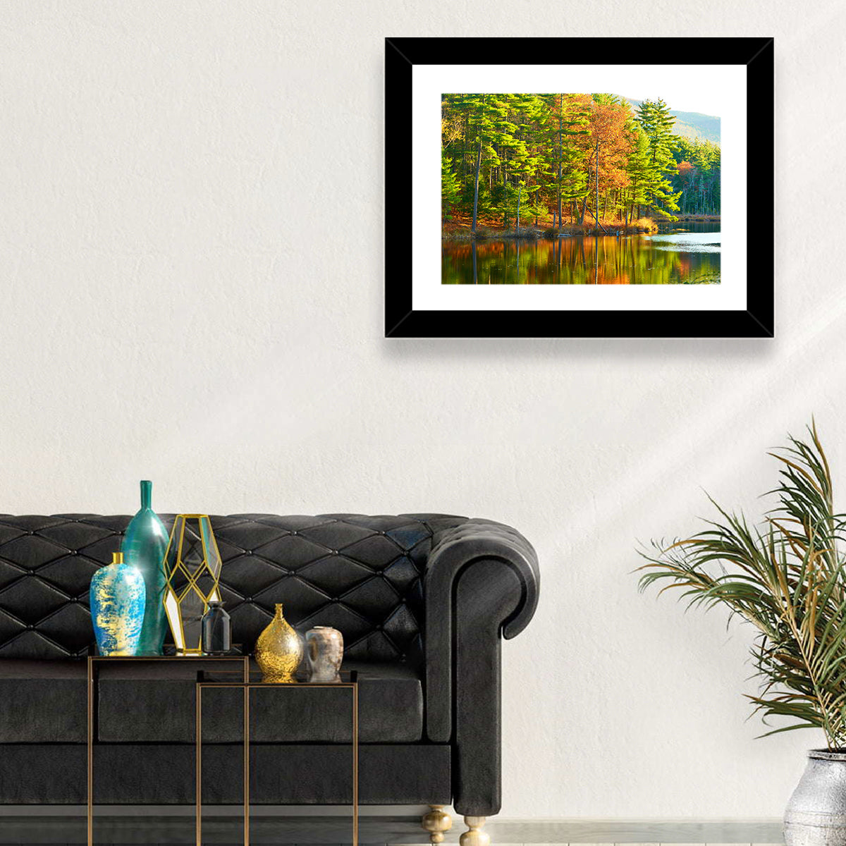 White Mountain National Forest Reflection Wall Art in a room, landscape