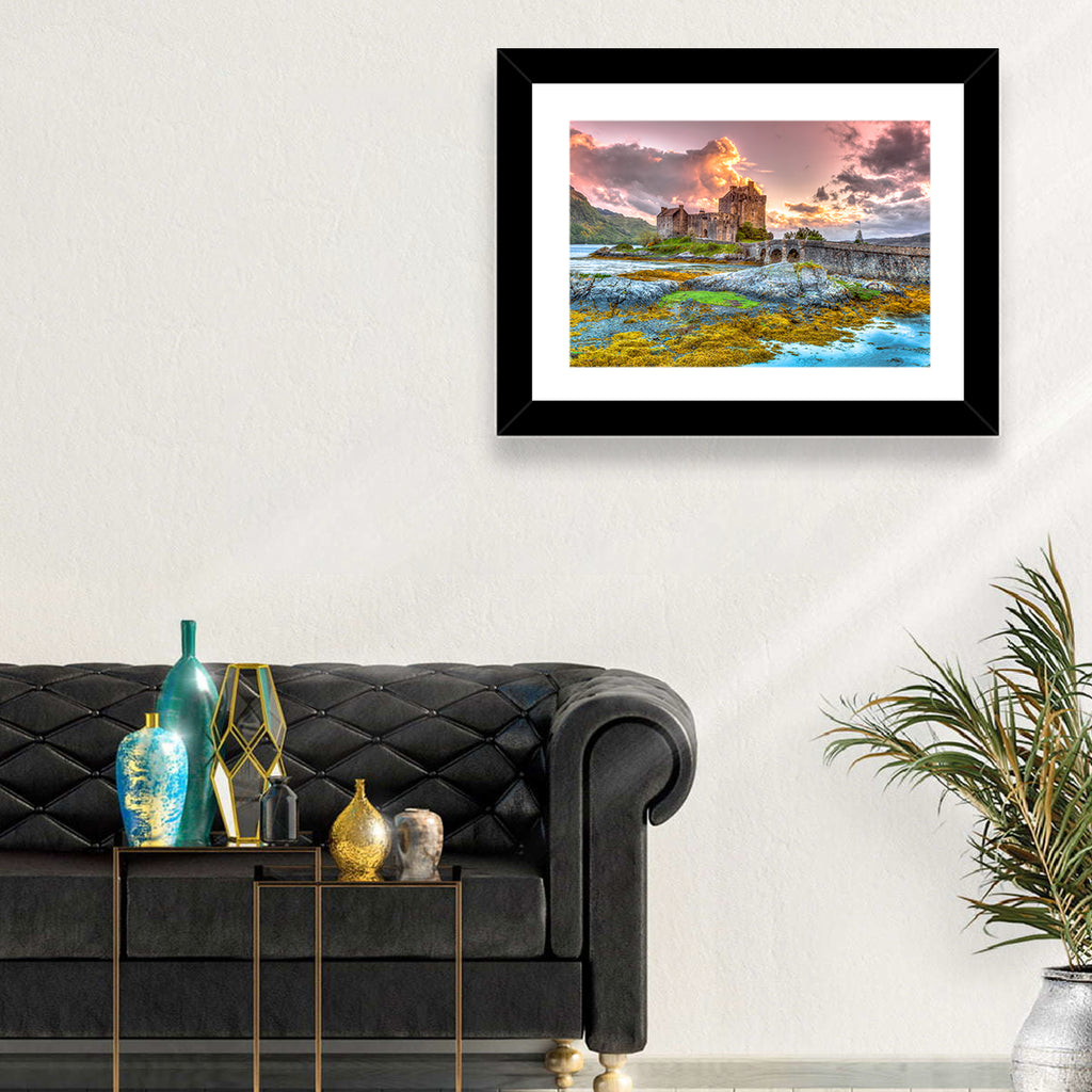 Eilean Donan Castle at Sunset Wall Art