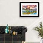 Eilean Donan Castle at Sunset Wall Art