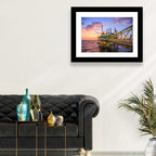 Golden Hour Offshore Oil Rig Wall Art