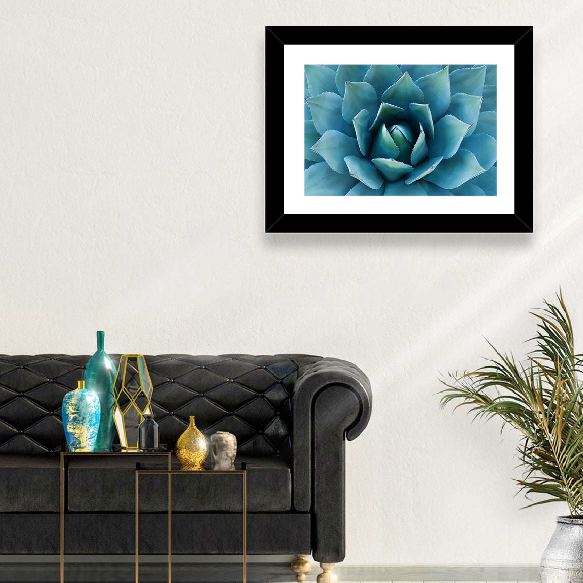 Spiral Agave Macro Wall Art
