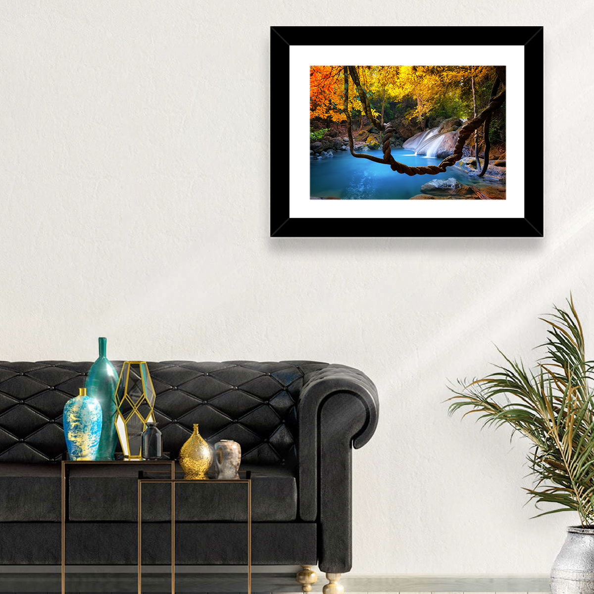 Erawan Waterfall Pool, Kanchanaburi Wall Art in a room, landscape