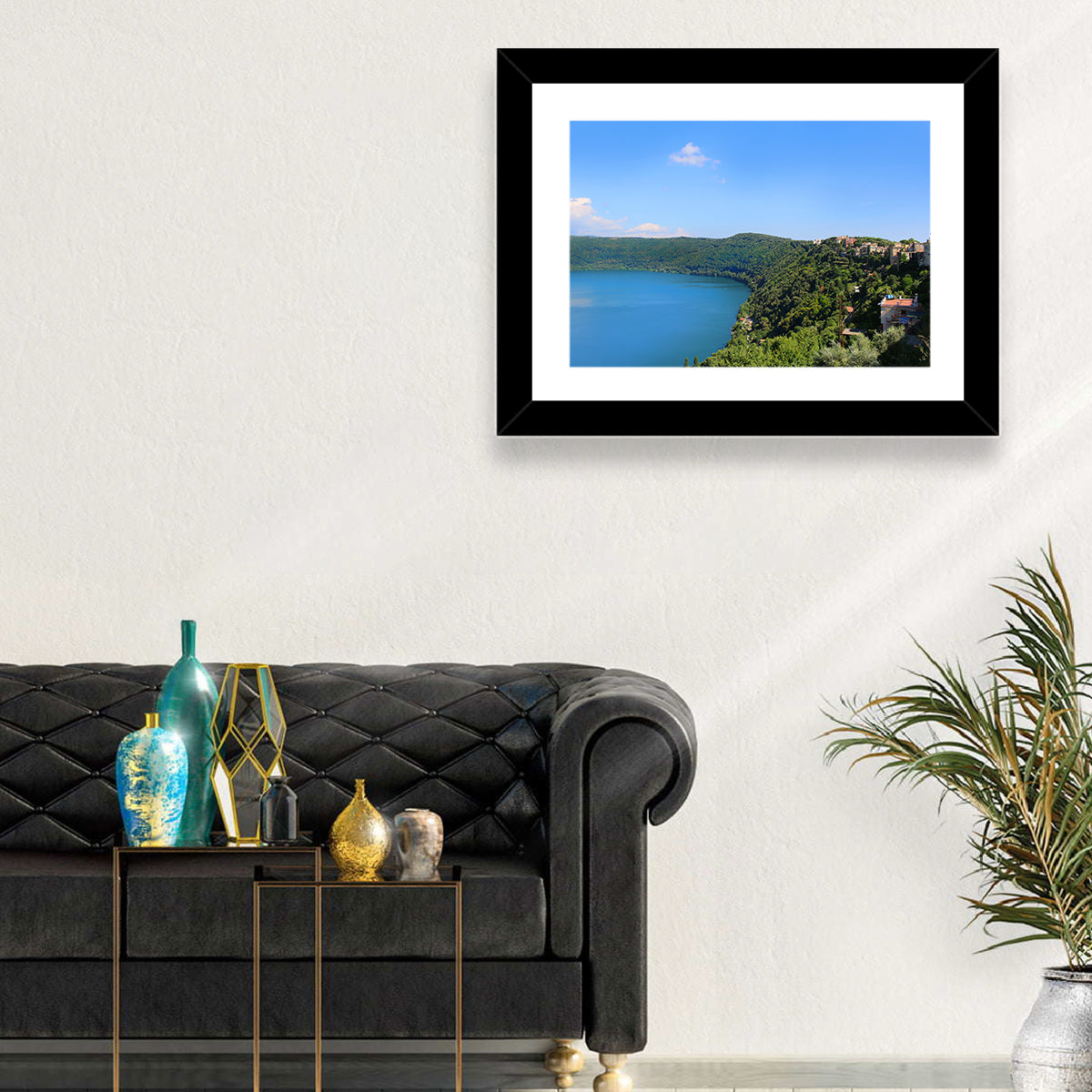 Lake Albano, Castel Gandolfo Wall Art in a room, landscape