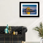 Mont Saint-michel at Dusk Wall Art