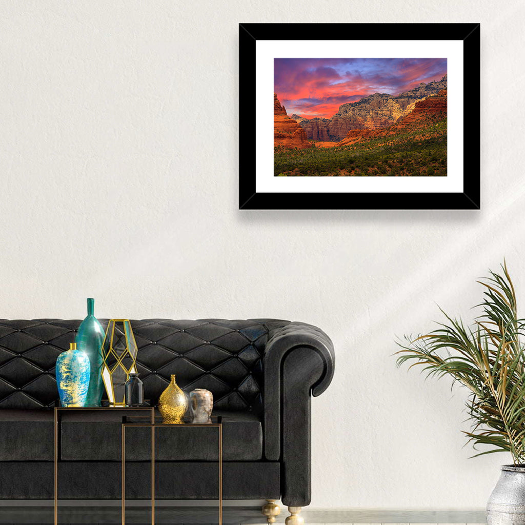 Sedona Red Rocks Sunrise Wall Art