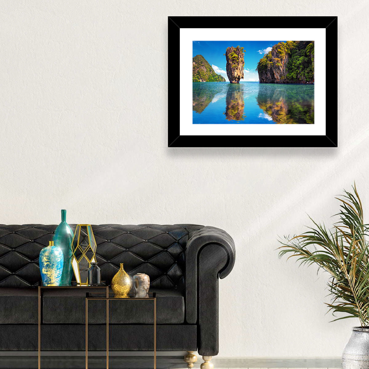 Ko Tapu Limestone Stack, Phang Nga Wall Art in a room, landscape