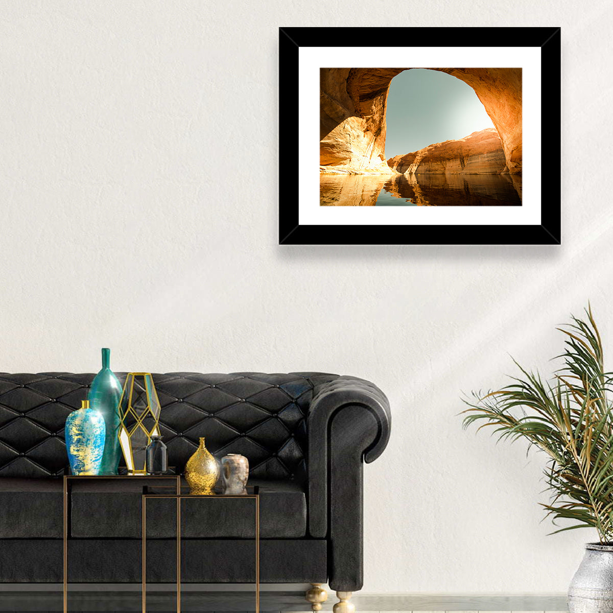 Reflection Canyon Arch Wall Art in a room, landscape