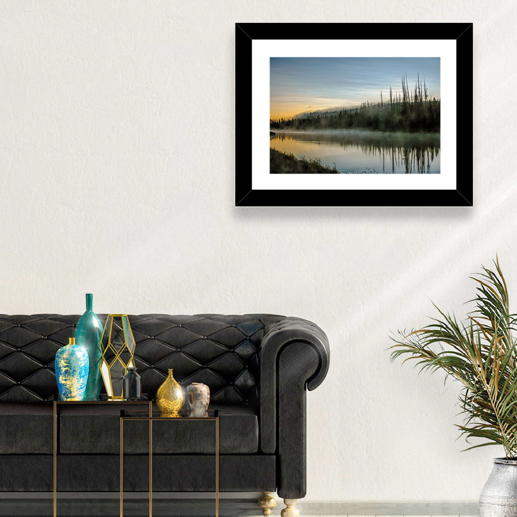 Yellowstone River Morning Mist Wall Art