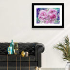 Springtime Pink Rose Cluster Wall Art