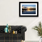 Lake Palestine Pier at Sunset Wall Art