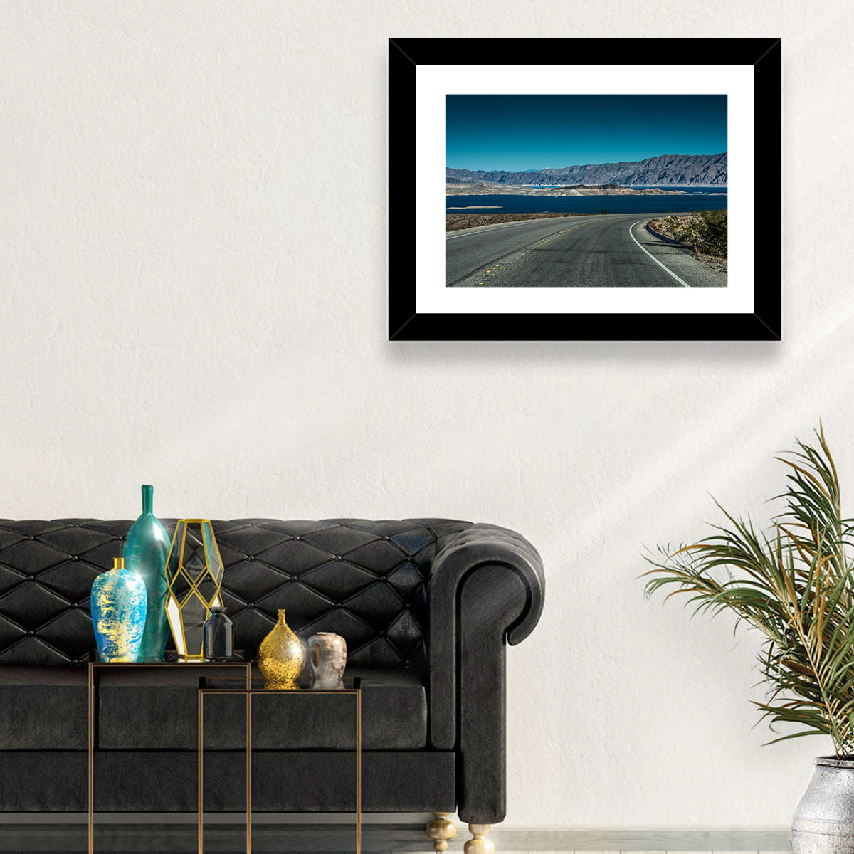 Lake Mead Curved Road Wall Art