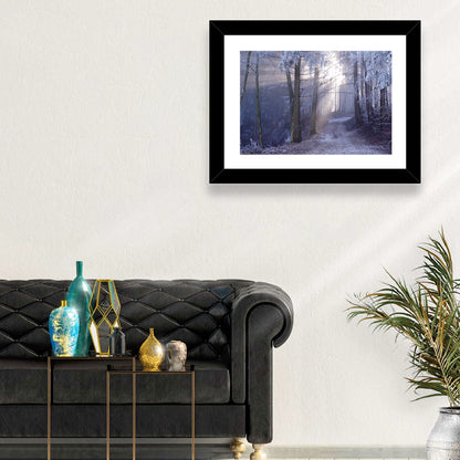 Snowy Forest Track Wall Art