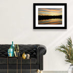 Lake Charles Golden Sunset Wall Art