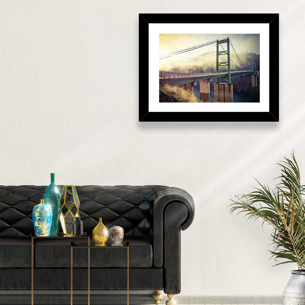 Bridge Over Lake Oroville Wall Art