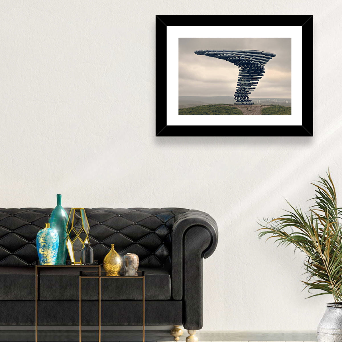 Singing Ringing Tree on Grassy Hill Wall Art in a room, landscape