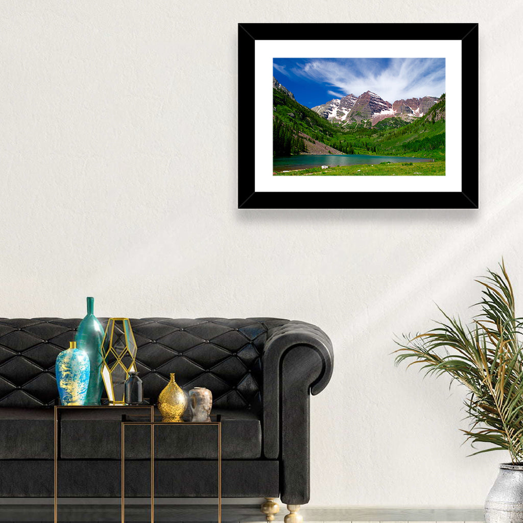 Maroon Bells Reflections at Maroon Lake Wall Art