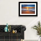 Sun Flare Beach Sunrise Wall Art
