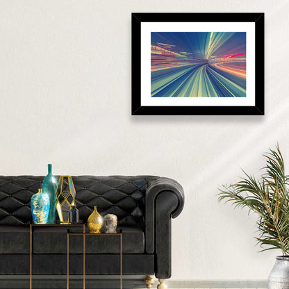Monorail Speed Trail Wall Art