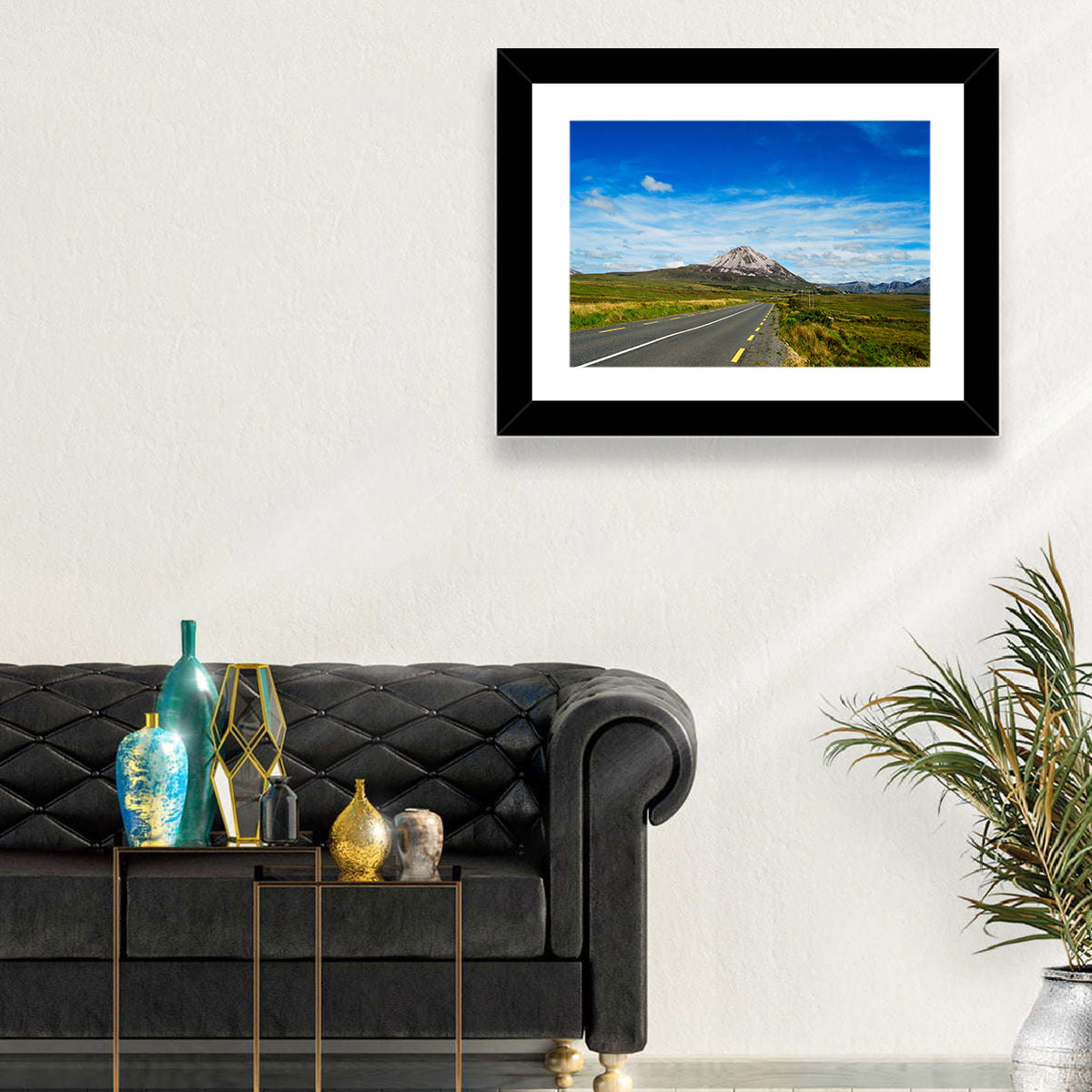 Mount Errigal Road Wall Art in a room, landscape