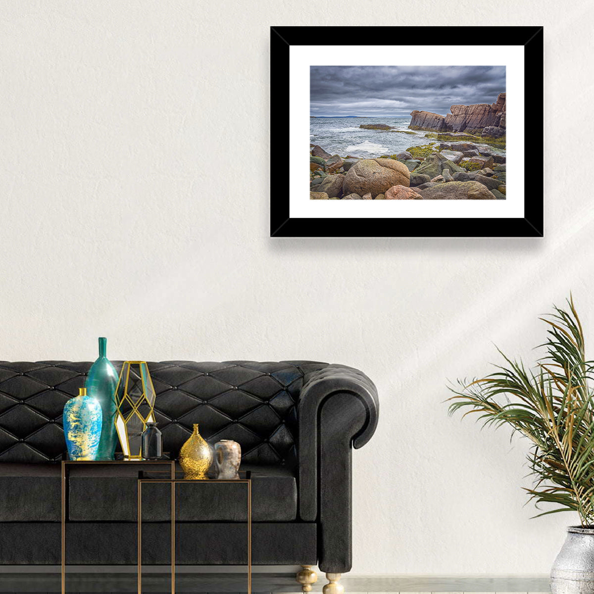 Bar Harbor Rocky Coastline Wall Art
