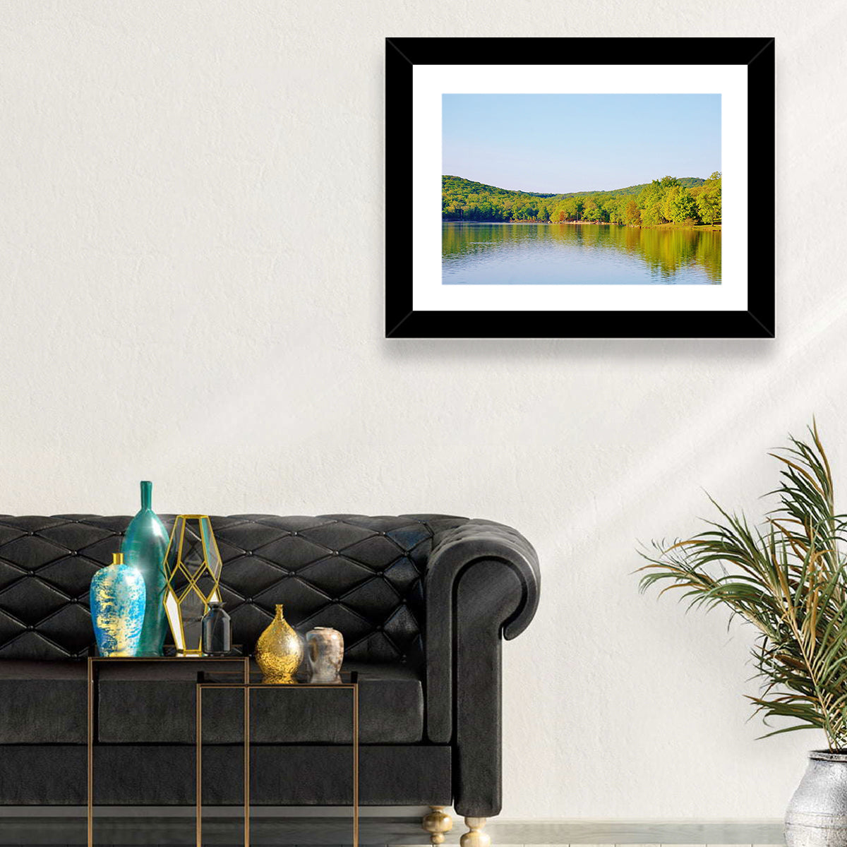 Sebago Lake Wall Art in a room, landscape