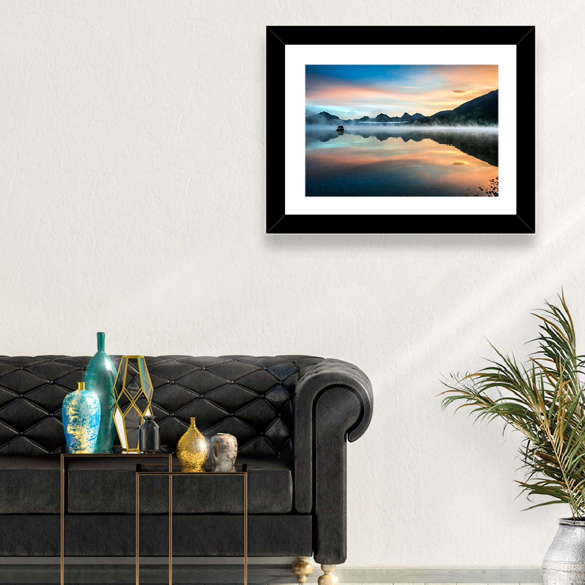 Lake Mcdonald Dawn Mist Wall Art