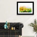 Cosmos Wildflowers Watercolor Wall Art