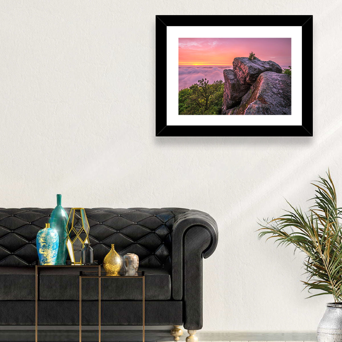 Pine Mountain Trail Sunset Over Cloud Sea Wall Art