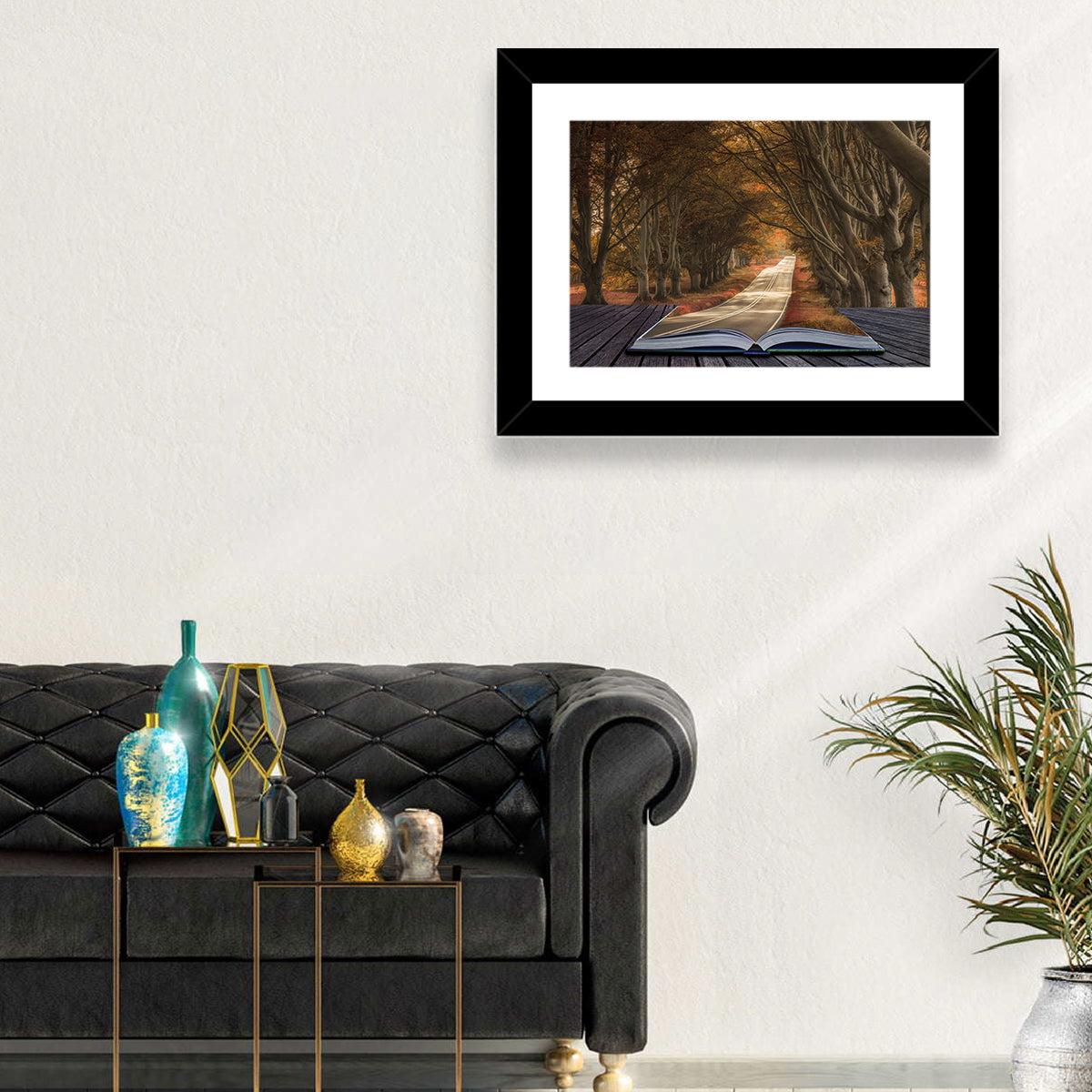 Surreal Book Pathway Wall Art