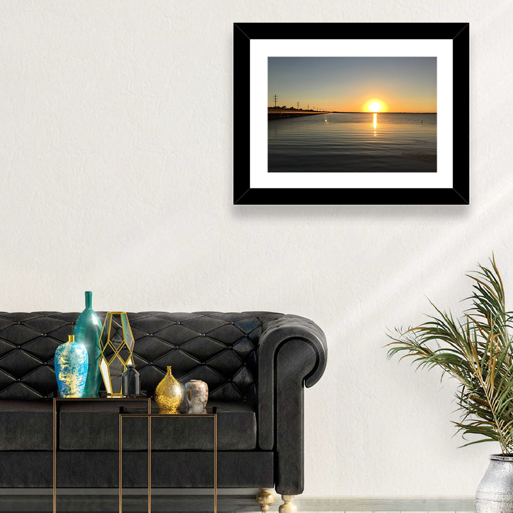 Lake Ray Hubbard Sunset Reflection Wall Art