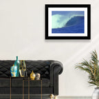 Deep Blue Barrel Wave Wall Art