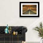 Negev Road at Sunset Wall Art