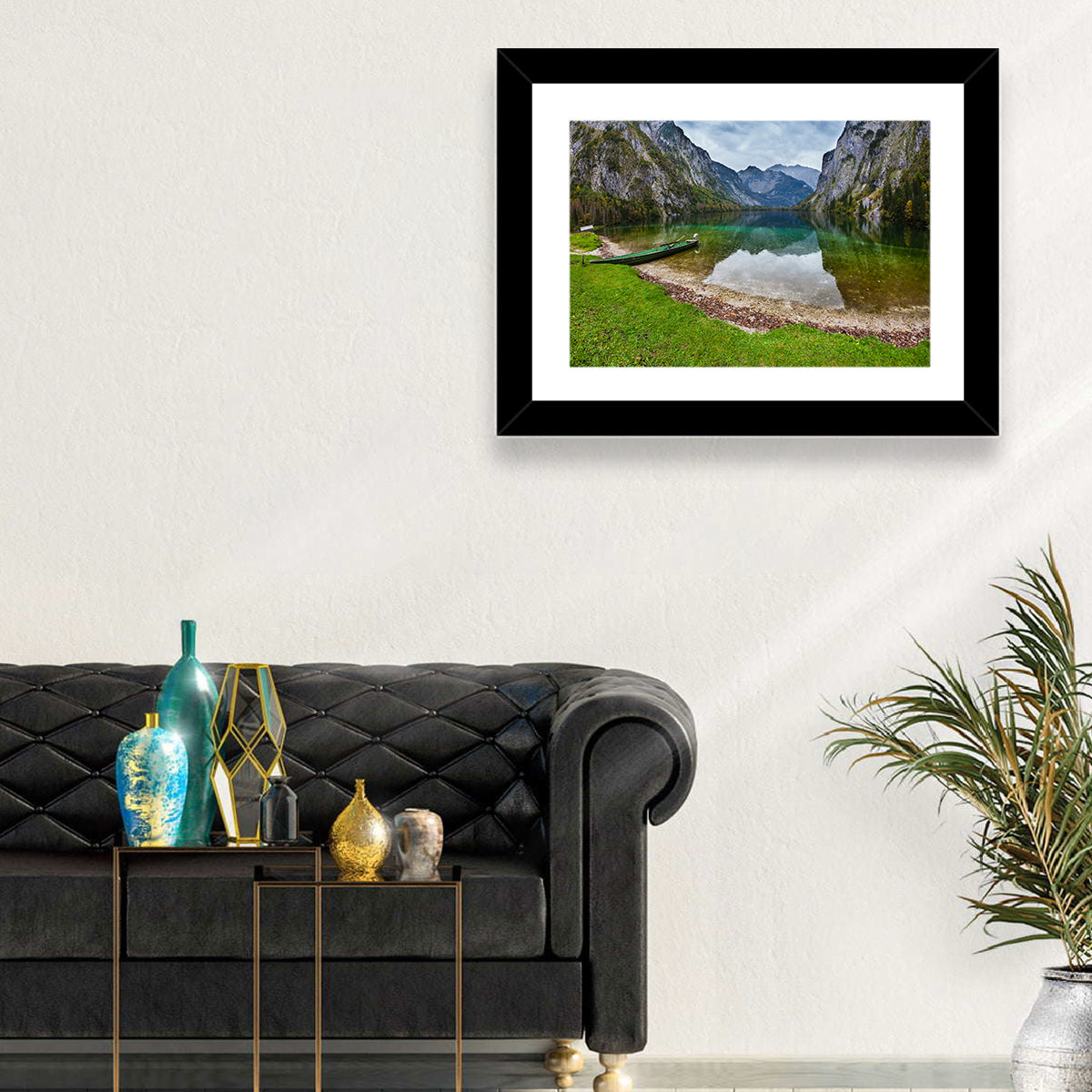 Obersee at Königssee Wall Art in a room, landscape