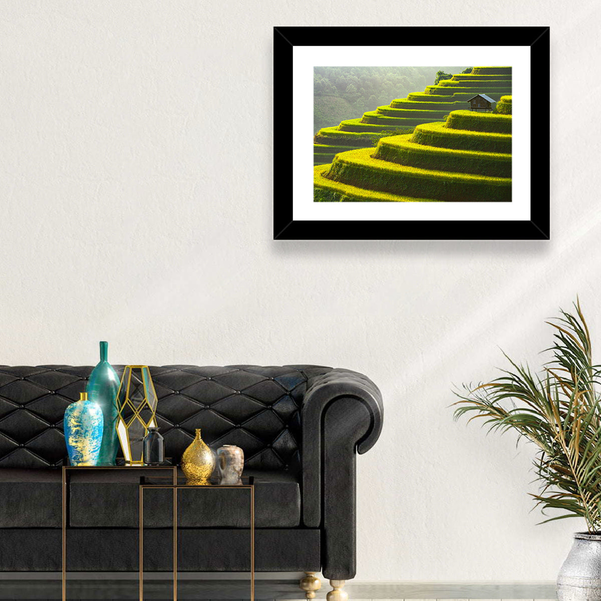 Golden Rice Terraces Wall Art