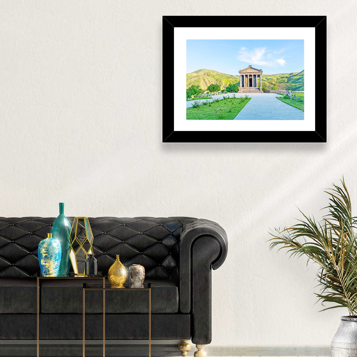 Temple of Garni, Armenia Wall Art in a room, landscape