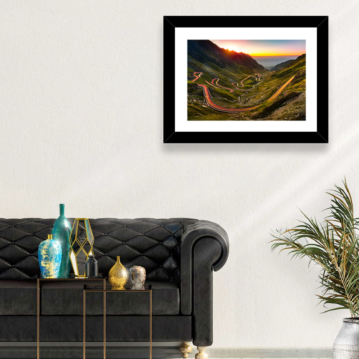 Transfagarasan Pass Wall Art in a room, landscape